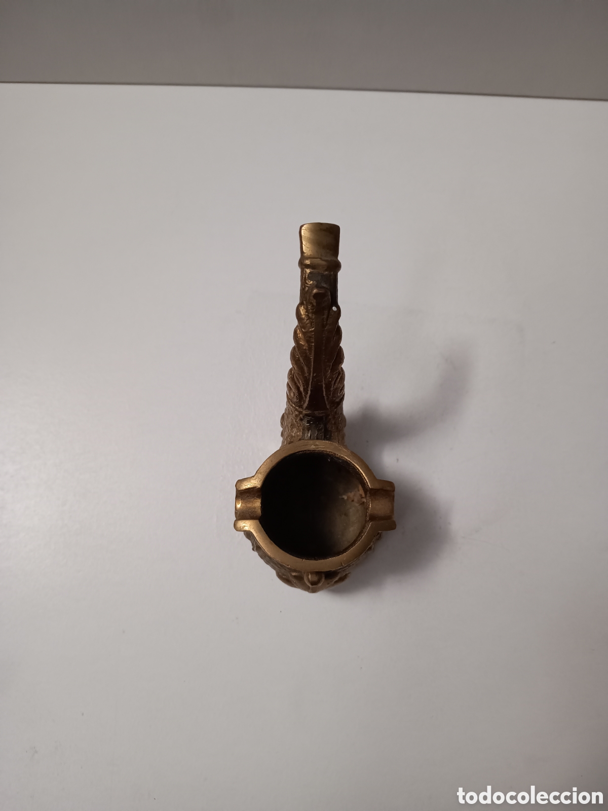 Ceniceros: CENICERO DE BRONCE CON FORMA DE PIPA - Foto 5