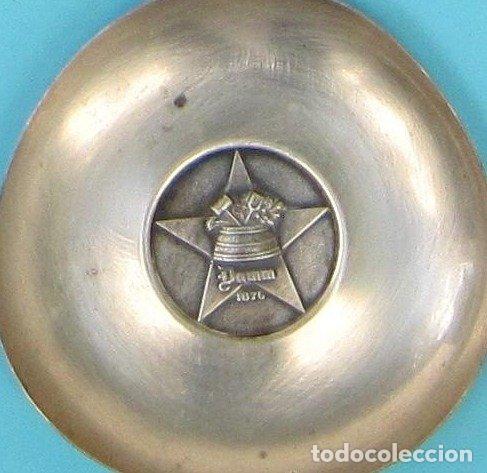 Ceniceros: CENICERO DE PLATA CONMEMORATIVO DEL CENTENARIO DE CERVEZAS DAMM, 1876 - 1976.