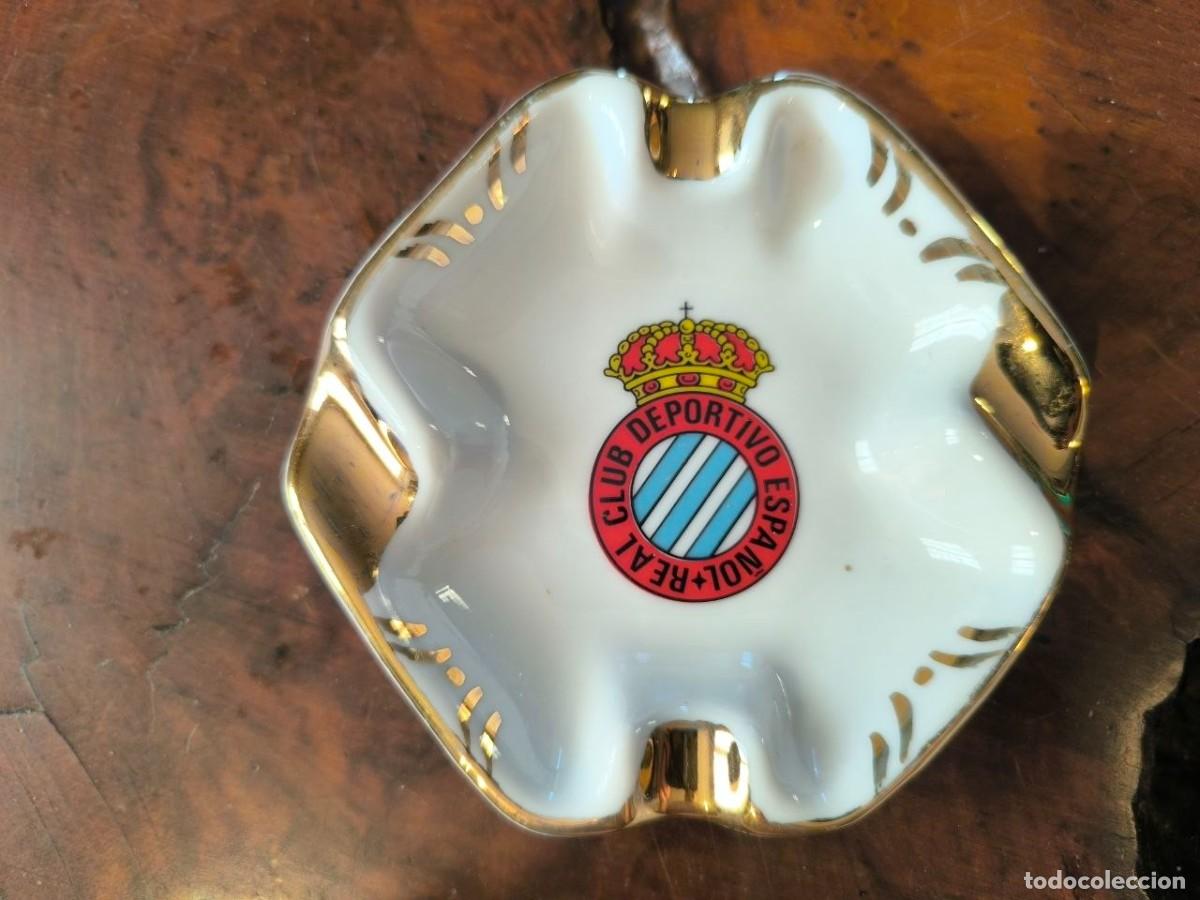 Ceniceros: ANTIGUO CENICERO REAL CLUB DEPORTIVO ESPA&Ntilde;OL, PINTURA ORO 24 KL, ACTUAL ESPANYOL DE BARCELONA