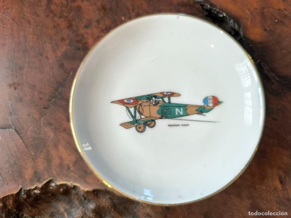 Ceniceros: CENICERO CERAMICAS ALVAREZ, ABIONETA NIEUPORT SCOUT 11,70 CM