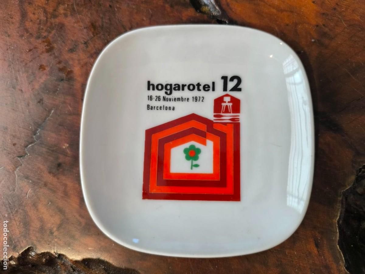 Ceniceros: CENICERO CERAMICA HOGAROTEL 12 - NOVIEMBRE 1972 11 CM