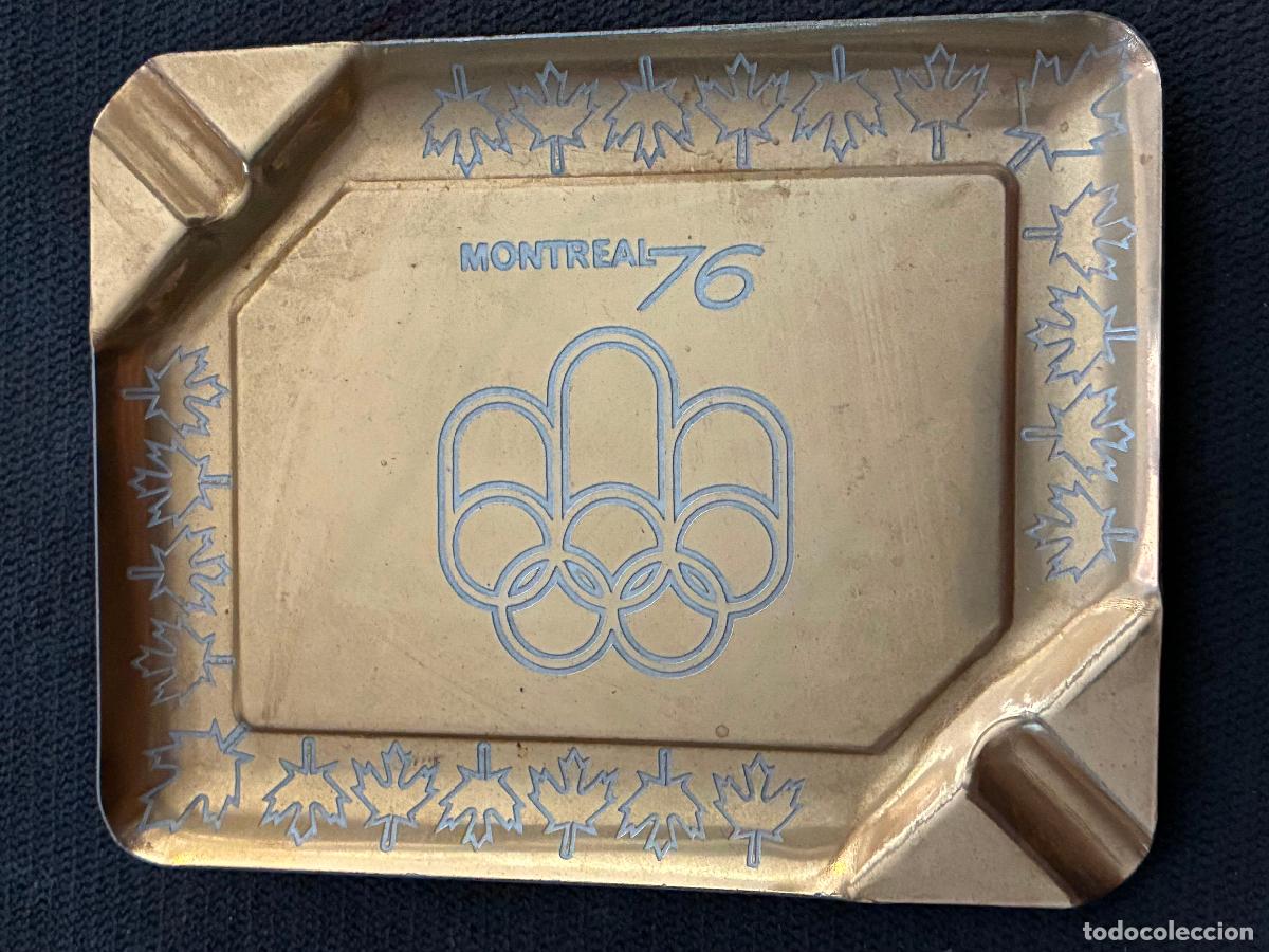 Cinzeiros: Cenicero aluminio publicidad juegos olimpicos Montreal 76 mide 11 x 14 cm fotos