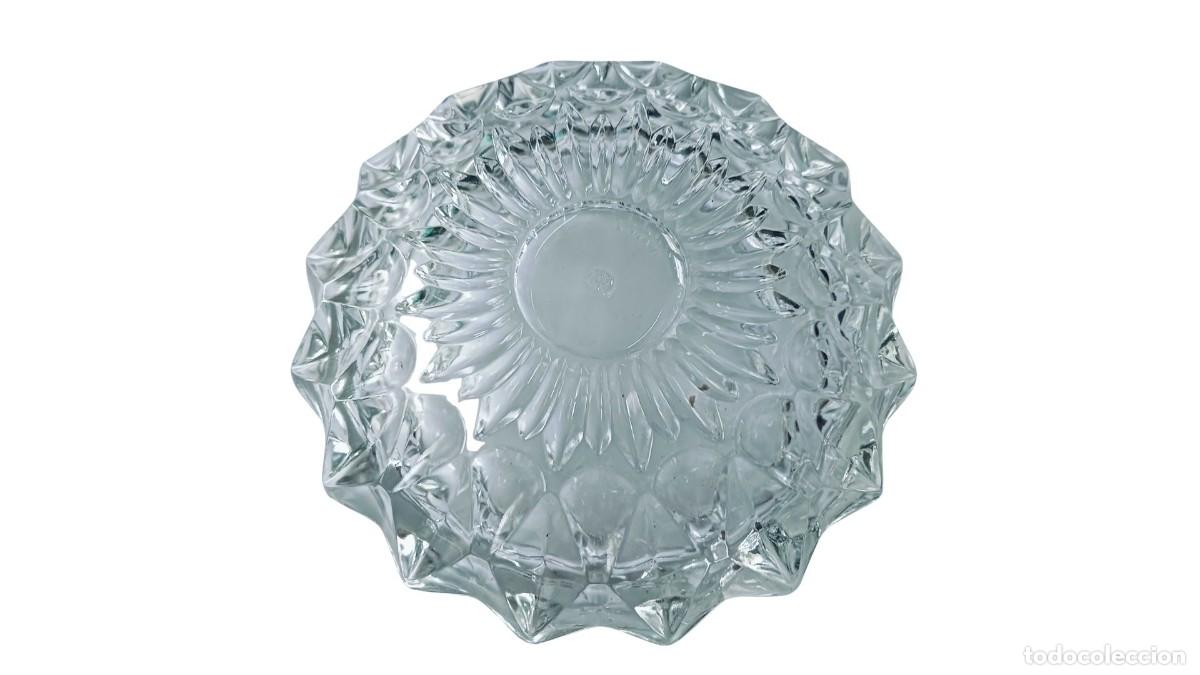 Ceniceros: CUENCO/CENICERO VINTAGE DE CRISTAL TALLADO - DISE&Ntilde;O ESTRELLA - MARCA &rdquo;ITALY&rdquo; - A&Ntilde;OS 1960-1970