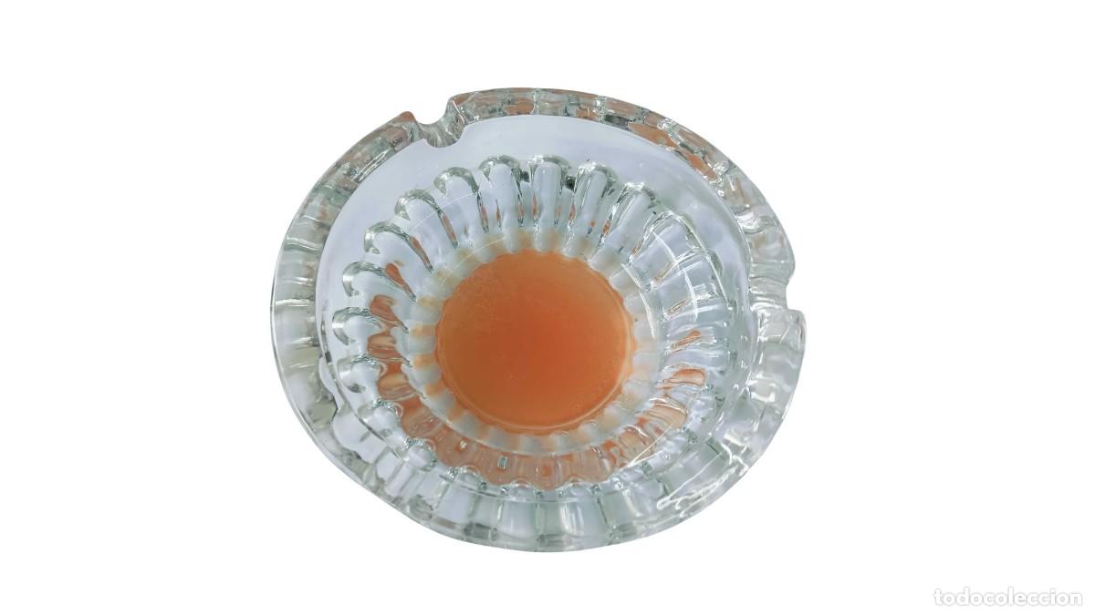Ceniceros: CENICERO VINTAGE DE CRISTAL PRENSADO - PATR&Oacute;N ESTRELLA - MARCA &rdquo;PASARI INDONESIA&rdquo;- A&Ntilde;OS 1970-1980