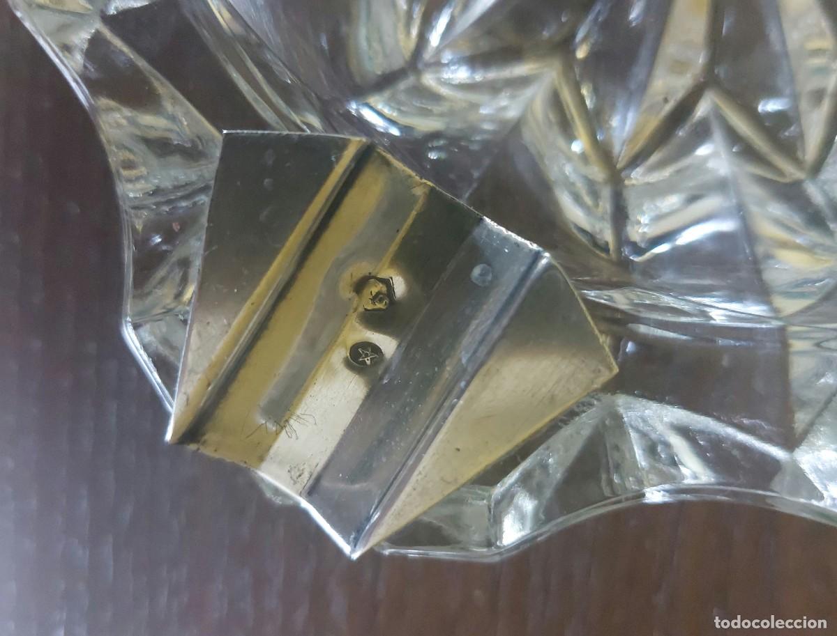 Ceniceros: Cenicero de cristal y plata punzonada - Foto 2
