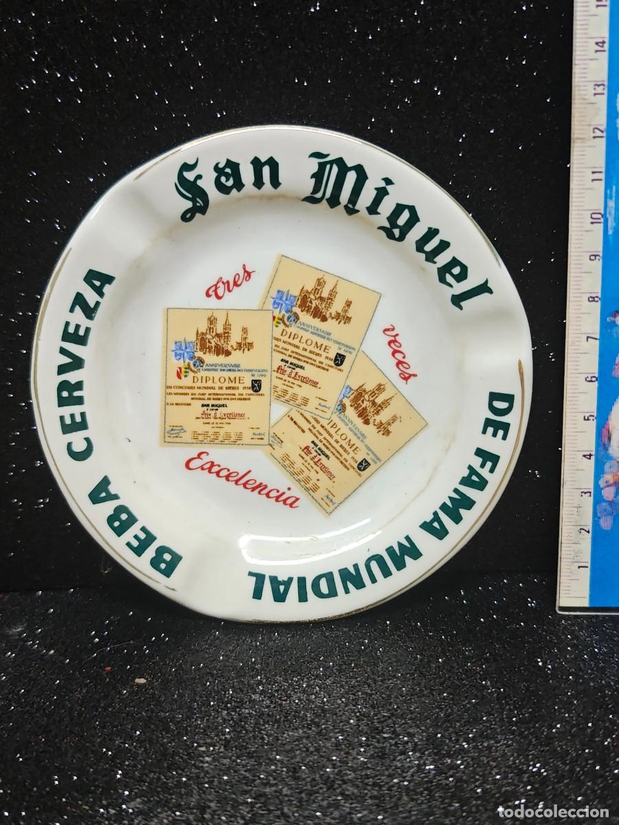 Ceniceros: CENICERO CERAMICA VERVEZA SAN MIGUEL