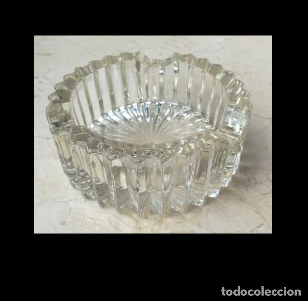 Ceniceros: Cenicero puros cristal tallado