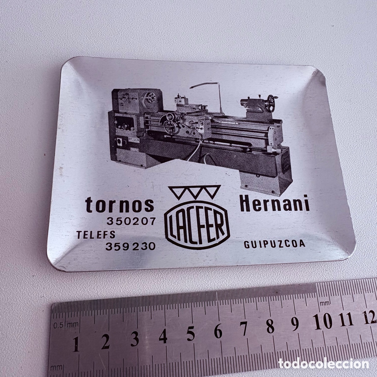 Ceniceros: antiguo cenicero a&ntilde;os 60 tornos lacfer hernani guipuzcoa ferlac