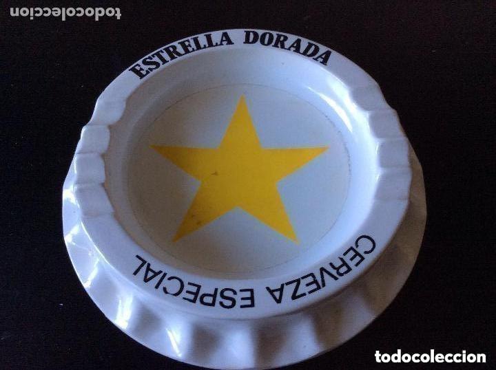 Ceniceros: ESTRELLA DORADA - CENICERO CON PUBLICIDAD - IDEAL COLECCION - Di&aacute;metro 17 cm.