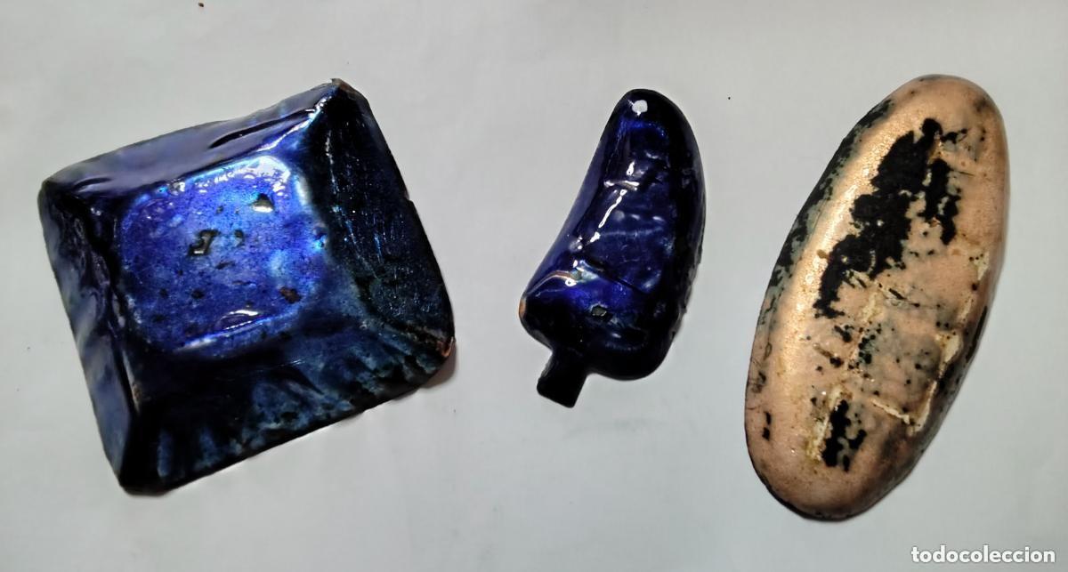 Ceniceros: CONJUNTO DE 3 CENICEROS ESMALTADOS - Foto 2
