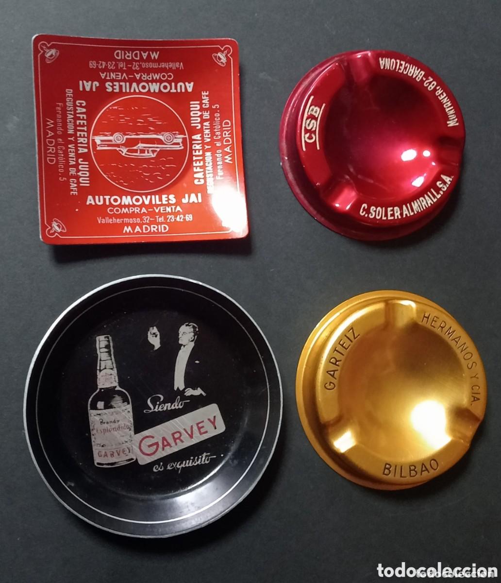 Ceniceros: CONJUNTO DE CENICEROS. AUTOMOVILES JAI COMPRA VENTA & CSB SOLER ALMIRALL & BRANDY GARVEY