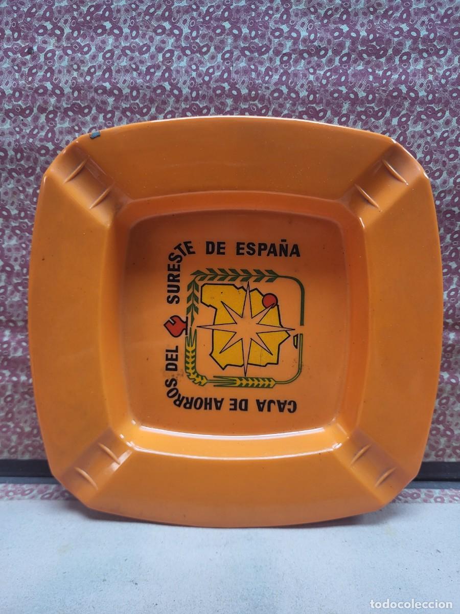 Ceniceros: ANTIGUO CENICERO VINTAGE PUBLICIDAD BANCO CAJA AHORROS DEL SURESTE MURCIA ALICANTE
