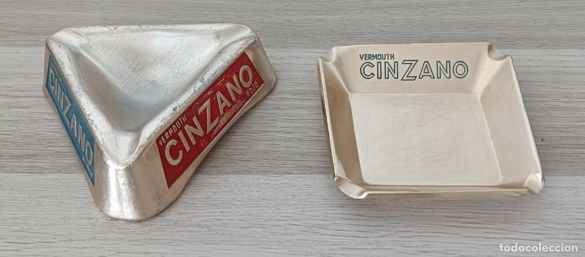 Ceniceros: Lote x 2 Cenicero met&aacute;lico Vermouth CINZANO