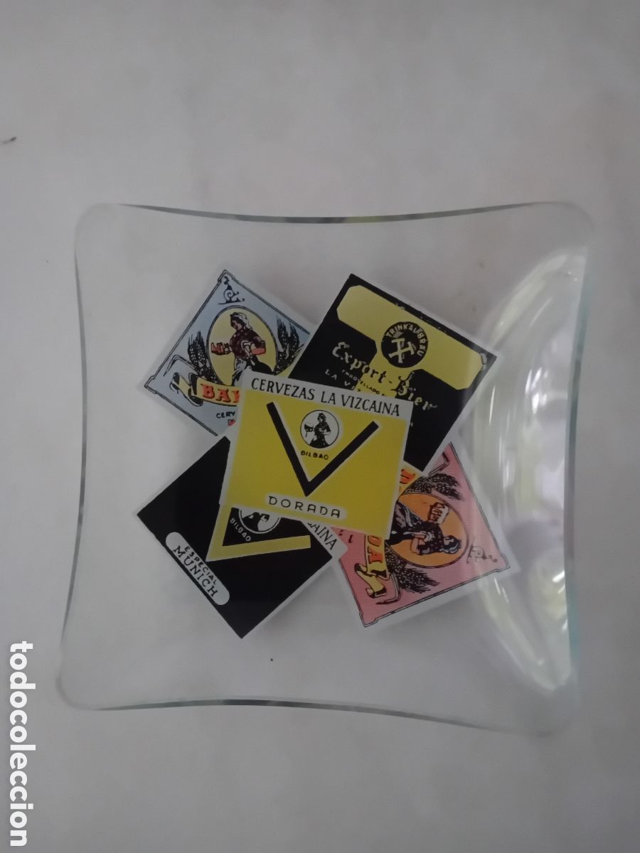 Ceniceros: Antiguo cenicero Cervezas LA VIZCAINA- BILBAO