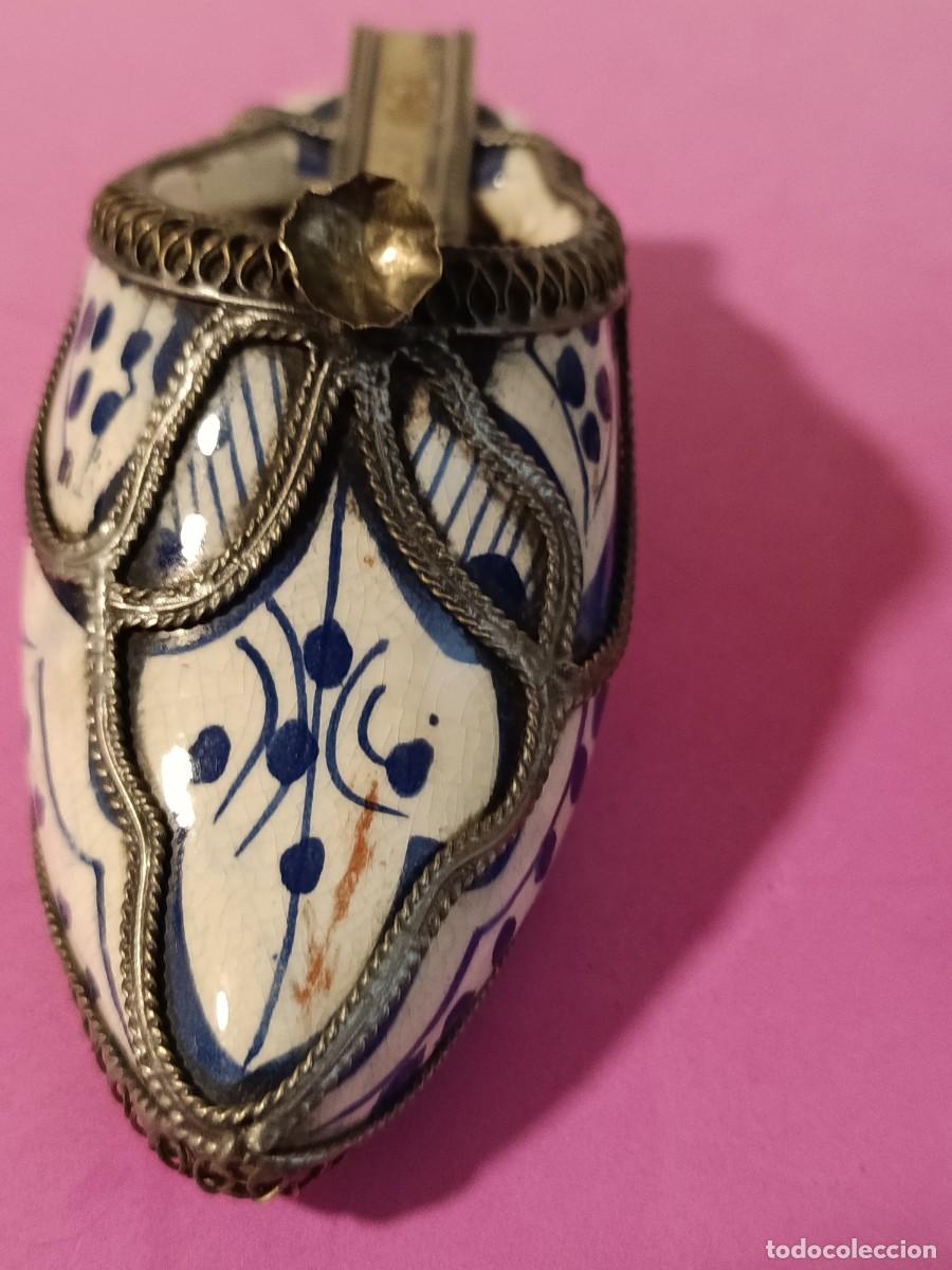 Ceniceros: DOS CENICEROS BABUCHAS DE CERAMICA ARABE - Foto 3