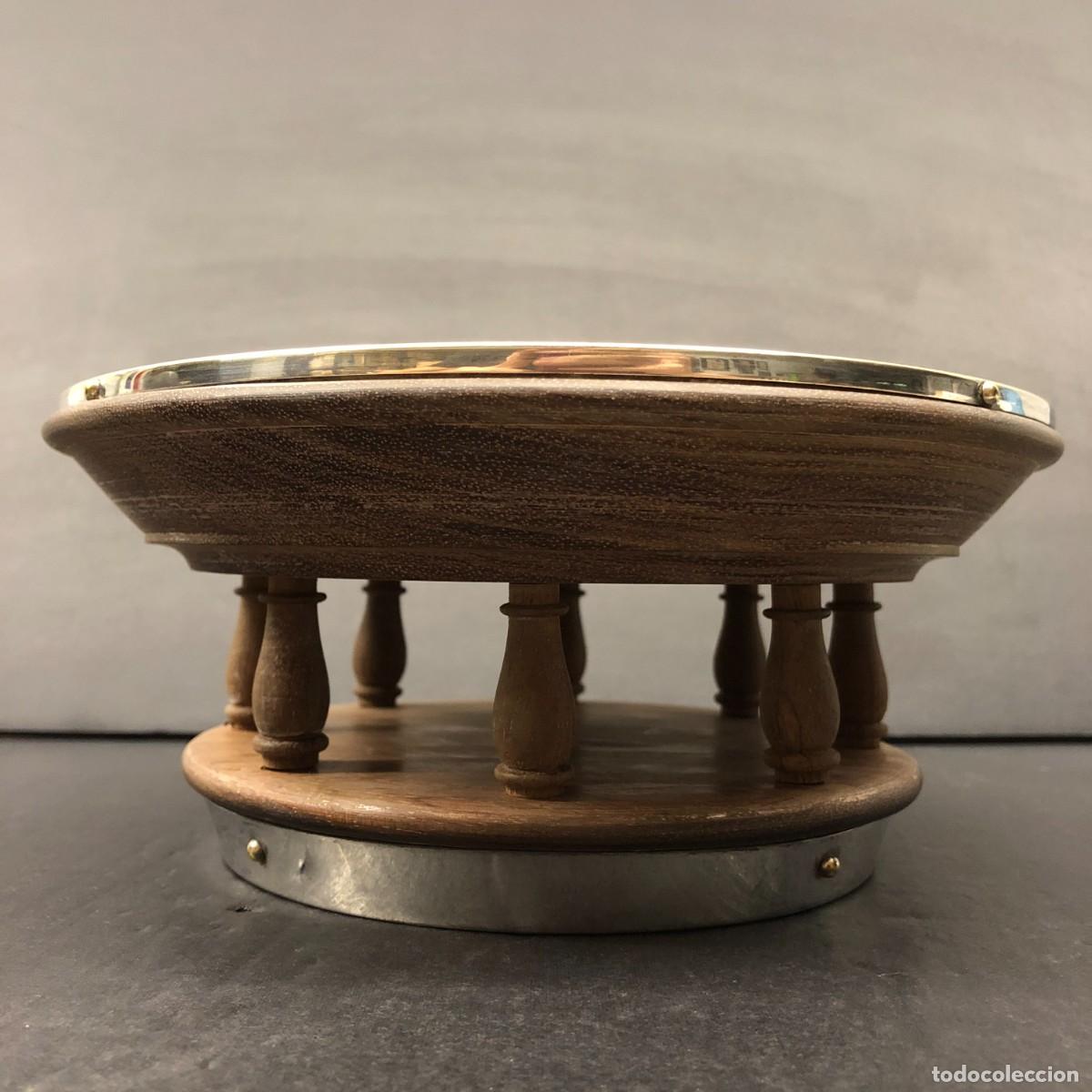 Ceniceros: PRECIOSO CENICERO - CENTRO DE MESA - 20 CM - A DOBLE ALTURA CON PEANA - DE DISE&Ntilde;O / 1141