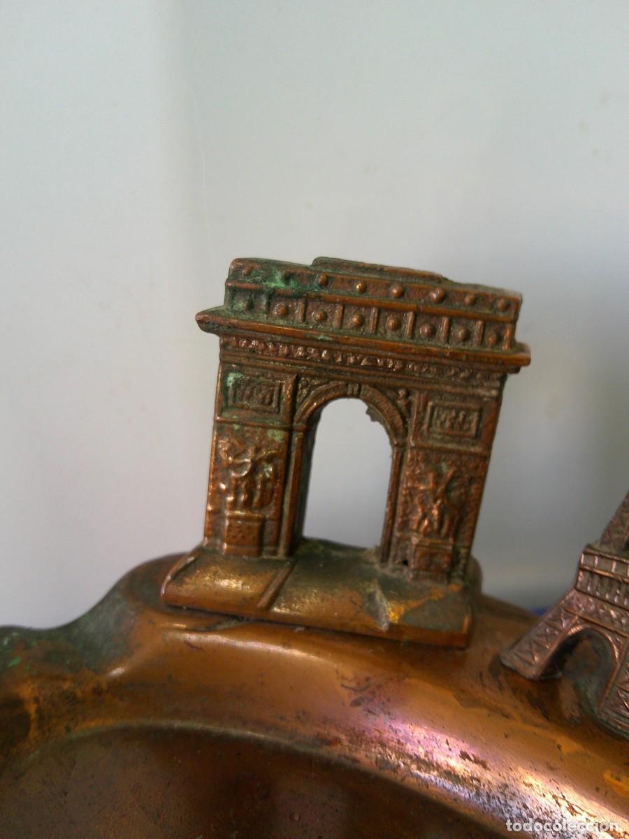 Ceniceros: &iexcl;&iexcl; CENICERO. &rdquo;PARIS&rdquo; (BRONCE). TORRE EIFFEL,ARCO del TRIUNFO, Y...!!.C14 - Foto 4
