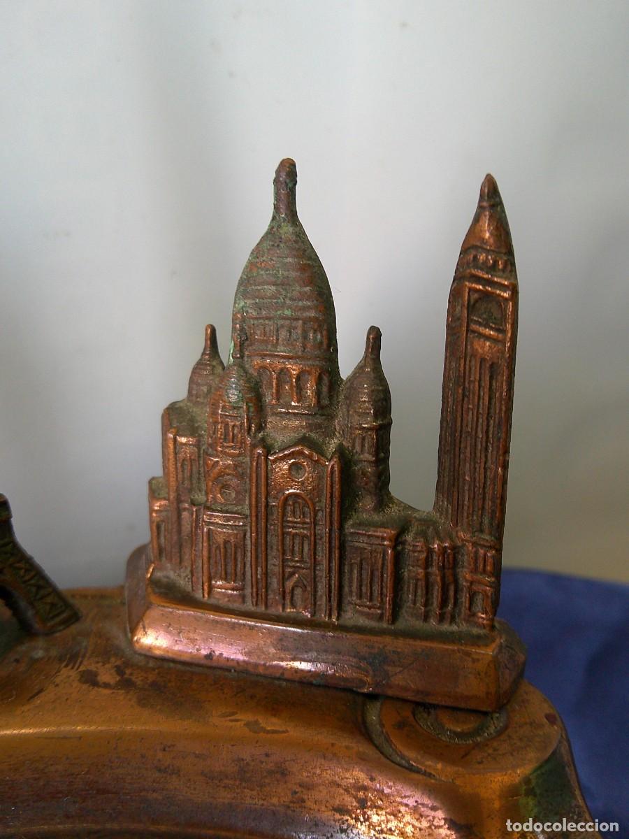 Ceniceros: &iexcl;&iexcl; CENICERO. &rdquo;PARIS&rdquo; (BRONCE). TORRE EIFFEL,ARCO del TRIUNFO, Y...!!.C14 - Foto 6
