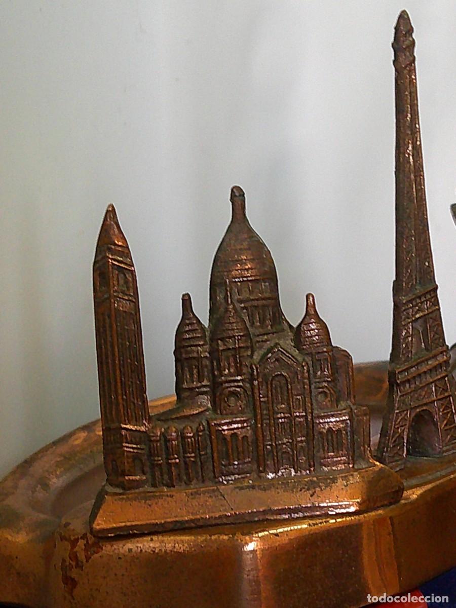 Ceniceros: &iexcl;&iexcl; CENICERO. &rdquo;PARIS&rdquo; (BRONCE). TORRE EIFFEL,ARCO del TRIUNFO, Y...!!.C14 - Foto 9