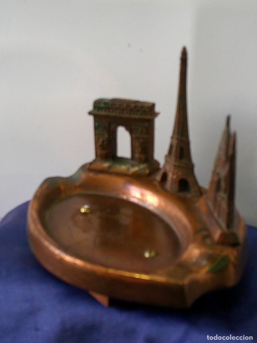 Ceniceros: &iexcl;&iexcl; CENICERO. &rdquo;PARIS&rdquo; (BRONCE). TORRE EIFFEL,ARCO del TRIUNFO, Y...!!.C14 - Foto 11