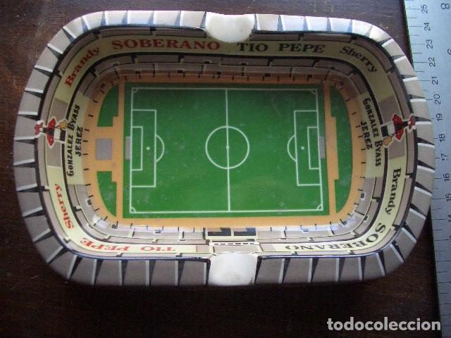 Ceniceros: Cenicero exclusivo estadio campo f&uacute;tbol Brandy Soberano-Tio Pepe-Gonzalez Byass Jerez