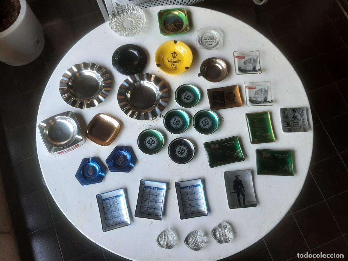 Ceniceros: Lote de 31 ceniceros de distintos materiales y dise&ntilde;os - Foto 1