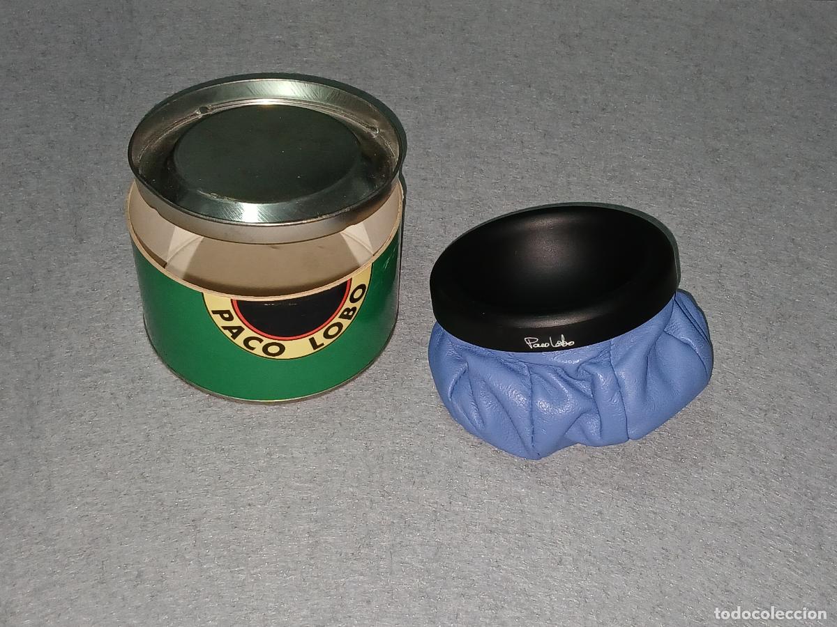 Ashtrays: Vintage. Cenicero Paco Lobo, a&ntilde;os 80, azul claro