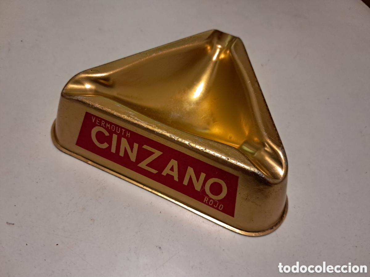 Ashtrays: CENICERO CINZANO ALUMINIO. A&Ntilde;OS 60/70, MUY BUEN ESTADO.