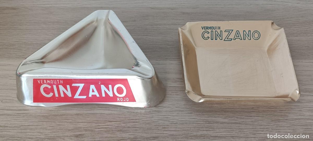 Cendriers: Lote x 2 Cenicero met&aacute;lico Vermouth CINZANO
