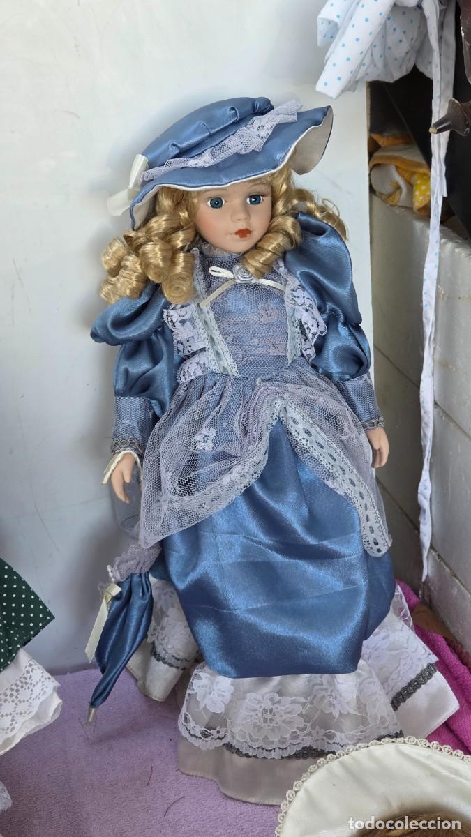 Ceniceros: mu&ntilde;eca de coleccion de porcelana