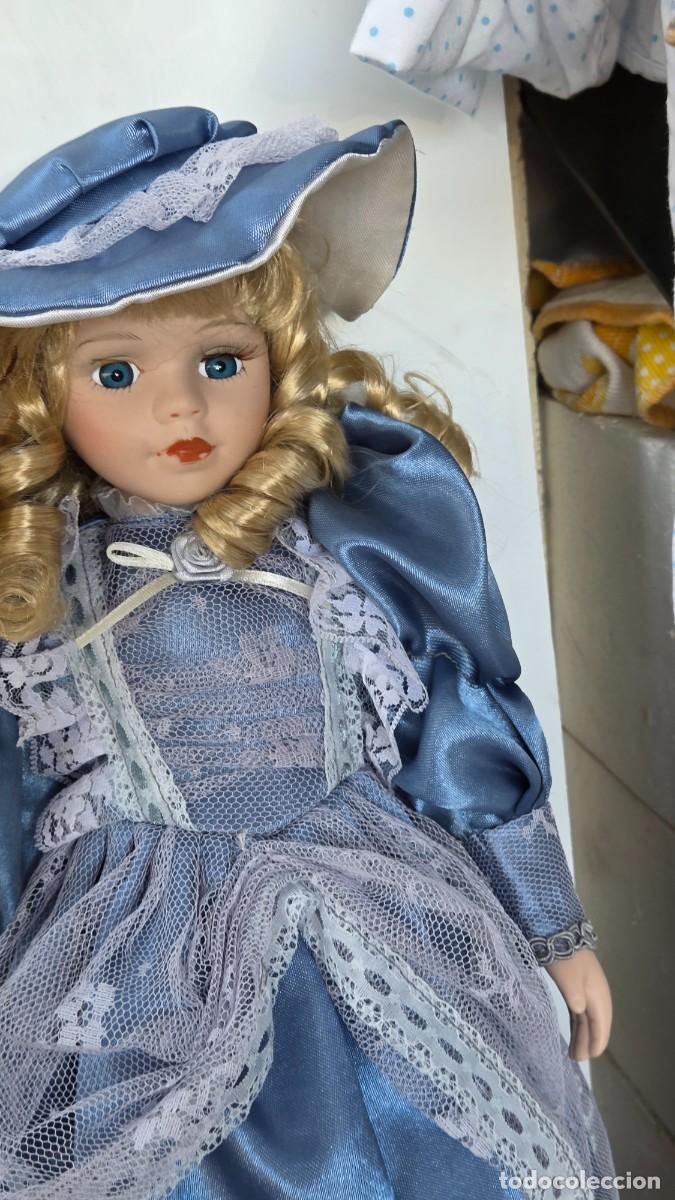 Ceniceros: mu&ntilde;eca de coleccion de porcelana - Foto 3