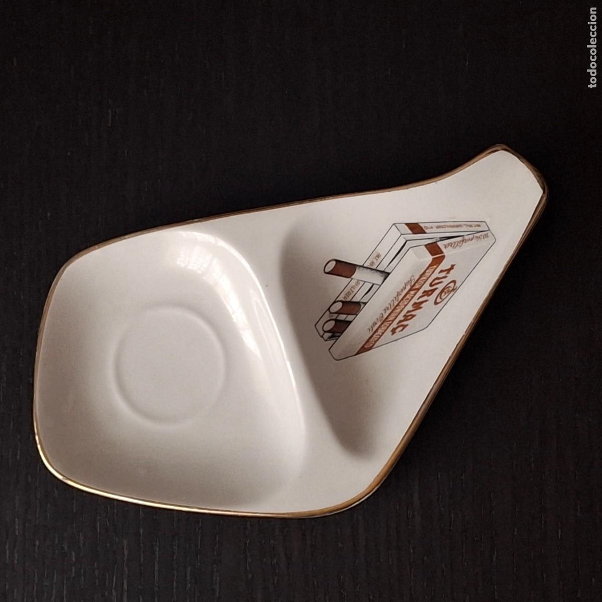 Ceniceros: CENICERO PLATILLO PUBLICIDAD TABACO TURMAC - CERAMICA CHINAMODA PONTESA MADE IN SPAIN