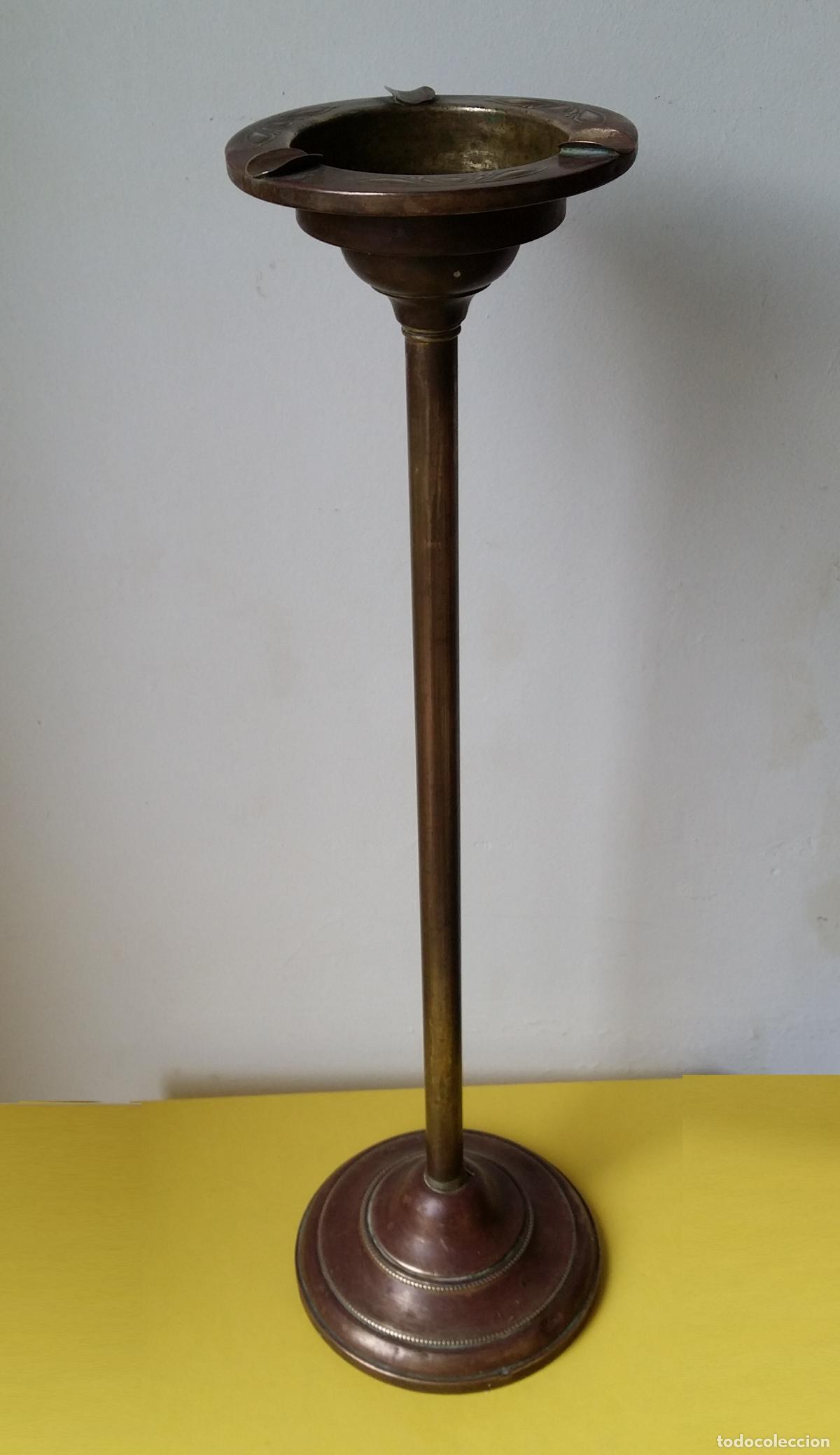 Ceniceros: Antiguo cenicero de pie, modernista - Foto 2
