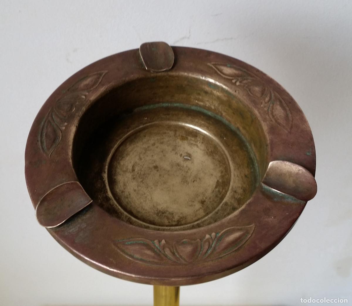 Ceniceros: Antiguo cenicero de pie, modernista - Foto 6