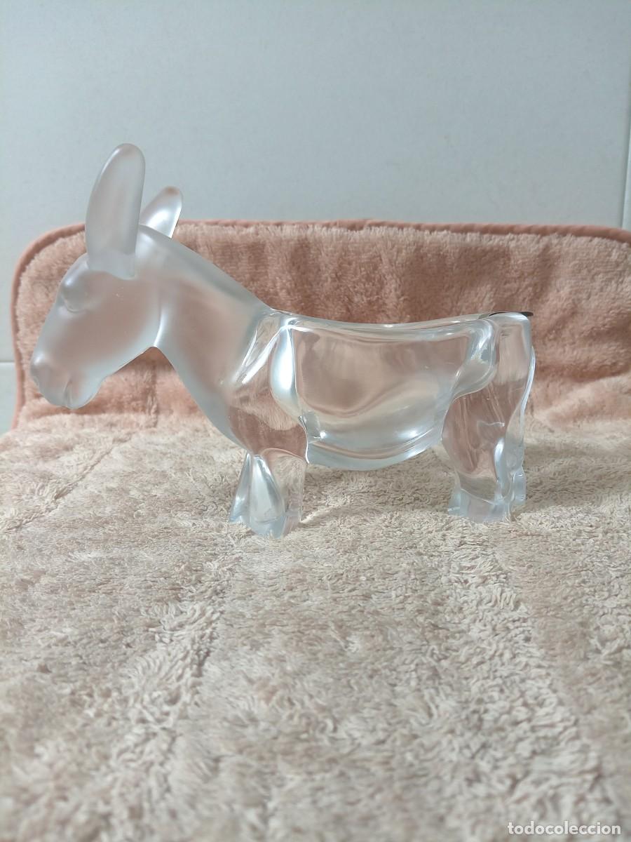 Ceniceros: Cenicero &rdquo;Burrito&rdquo; Vintage - Cristal y pesta&ntilde;a de plata de ley