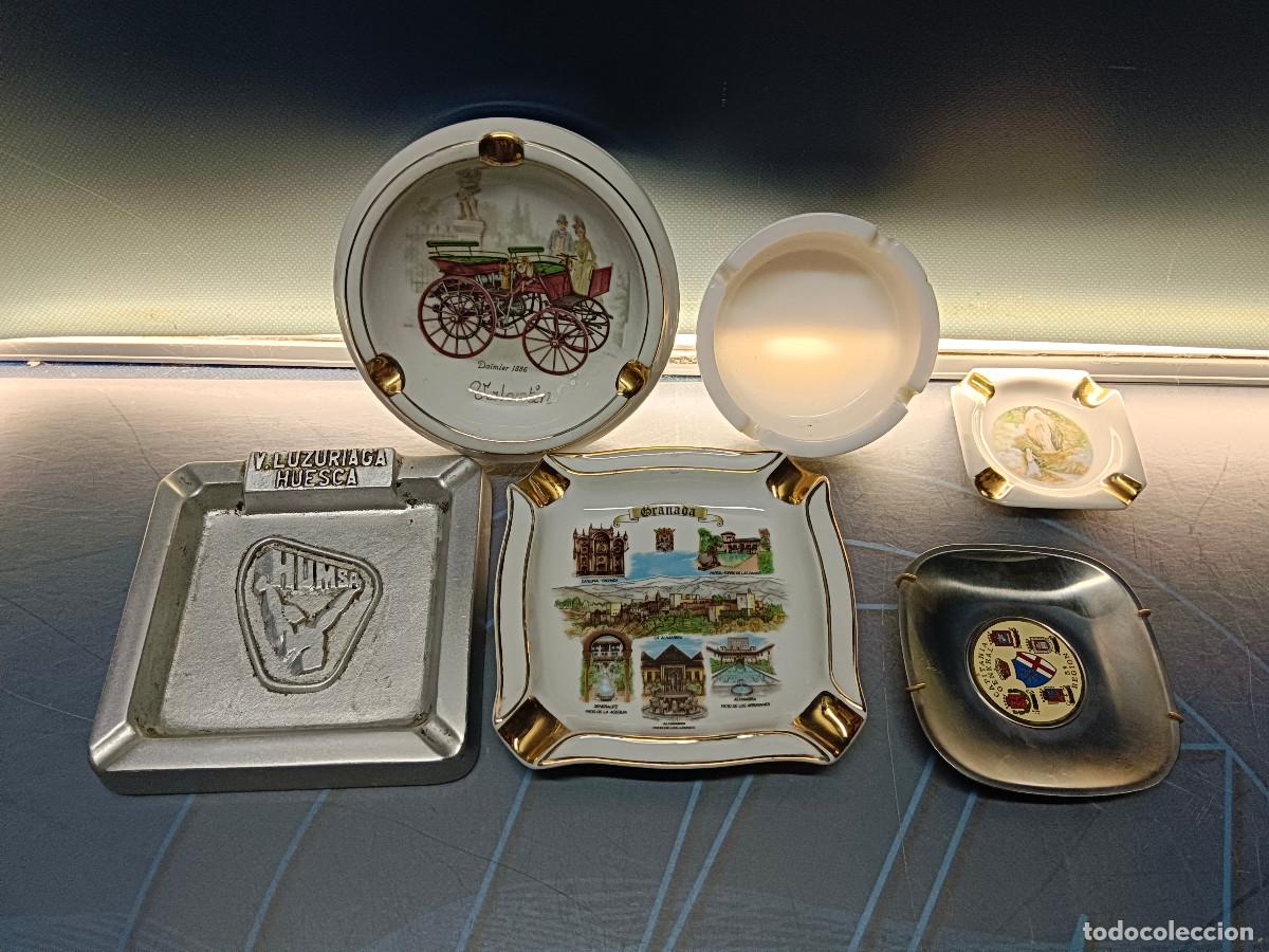 Ceniceros: Lote 6 ceniceros decorativos diferentes