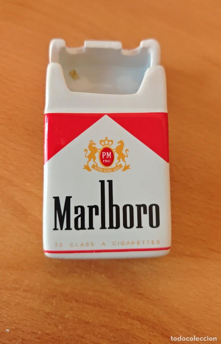 Ceniceros: Cenicero Marlboro cer&aacute;mico vintage retro
