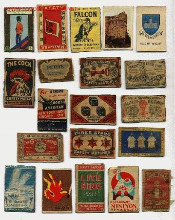 Cajas de cerillas: LOTE DE 20 FRONTALES DE CAJAS DE CERILLAS - Foto 1