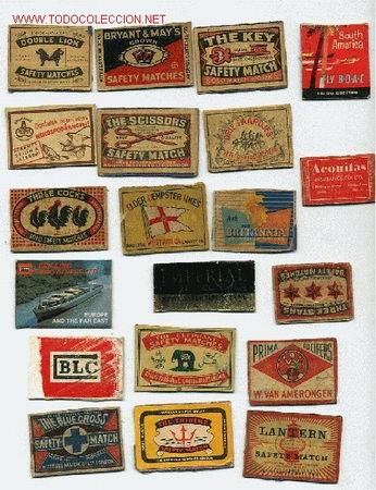 Cajas de cerillas: LOTE DE 20 FRONTALES DE CAJAS DE CERILLAS - Foto 1