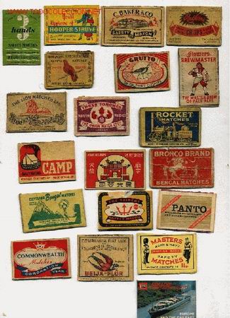 Cajas de cerillas: LOTE DE 20 FRONTALES DE CAJAS DE CERILLAS - Foto 1