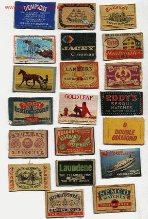 Cajas de cerillas: LOTE DE 20 FRONTALES DE CAJAS DE CERILLAS - Foto 1