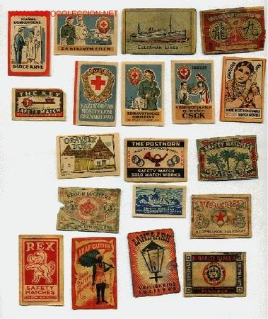 Cajas de cerillas: LOTE DE 19 FRONTALES DE CAJAS DE CERILLAS - Foto 1