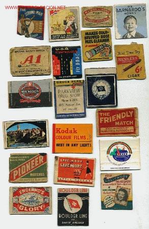 Cajas de cerillas: LOTE DE 20 FRONTALES DE CAJAS DE CERILLAS - Foto 1