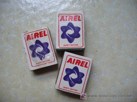 Bo&icirc;tes d'Allumettes: Lote 3 cajas de cerillas antiguas de la India + 3 de regalo