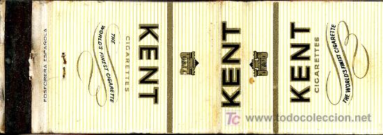 Cajas de cerillas: Cerillas - Cigarrillos Kent - Foto 1