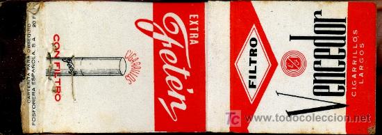 Cajas de cerillas: Cerillas - Cigarrillos Vencedor - Foto 1