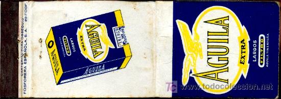 Cajas de cerillas: Cerillas - Cigarrillos Aguila - Foto 1