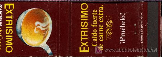 Cajas de cerillas: Cerillas - Extrisimo. Avecrem de carne - Foto 1