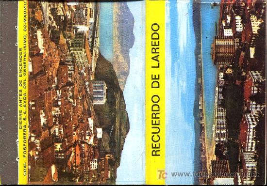 Cajas de cerillas: Cerillas - Cantabria. Laredo. RECUERDO DE LAREDO - Foto 1