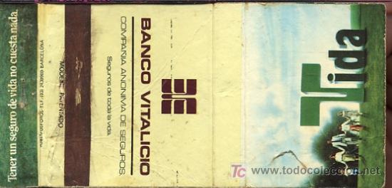 Cajas de cerillas: Cerillas - BANCO VITALICIO - Foto 1